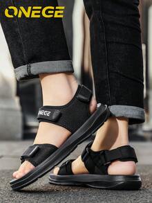 1 Pair Men's Anti-Slip Sandals, Summer Outdoor Fashion Driving Casual Beach Shoes - Black - View 7