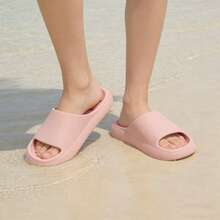 Sandalias de Verano para Mujer - Color Sólido, Elegantes y Cómodas para Todas las Estaciones, Punta Redonda|Sencillas|Antideslizantes|Secado Rápido|Plataforma|Cómodas, Plantillas y Suelas Duraderas de EVA, Uso Diario Casual, Ideales para Vacaciones en la Playa, Sandalias Unisex, - Rosa - Ver 5