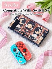 Ayotu 1 buah Casing Pelindung Bertema Kartu Tarot untuk Nintendo Switch 2/Switch NS/Switch OLED/Switch Lite, Generasi Baru Pola Bintang Matahari Bulan TPU Soft Shell, Pelindung Kontroler Game Universal, Casing Pelindung Kontroler Switch, Aksesori Gaming Switch, Anti Jatuh, Anti Selip, Tahan Gores, Tampilan Modis - MultiWarna - View 14
