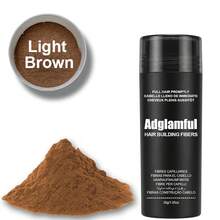 Adglamful 增发纤维粉，Cutline 物理增发，适用于稀疏头发和发际线，30g 瓶装 + 25g 补充装，瞬间增发 - 彩色 - 查看 12