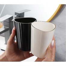 1pc Triangle Rinse Cup, Luxury Home Gargle Cup, Creative Toothbrush Cup For Dorm, Couples Triangular Toothbrush Cup, Suitable For Home, Dorm, Hotel, And Homestay - Triangle - View 11