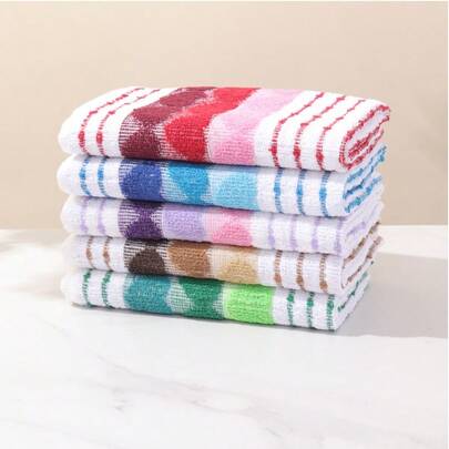 1/3/6/12pcs 40*60cm Floral Gradient Color Kitchen Towels, Dish Cloths For Kitchen And Dining Room Cleaning
