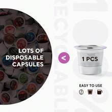 1pc/2pcs Reusable Coffee Capsules And Coffee Beans Cup, Universal Stainless Steel K-Cups Compatible With 2.0 And 1.0 Coffee Makers, Refillable Coffee Beans Cup - Silver - View 6