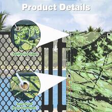 1pc Polyester Balcony Privacy Screen, Opaque Balcony Cover With Metal Eyelets, UV Protection Balcony Cladding For Balcony Railing Garden Patio Deck - Multicolor - View 6