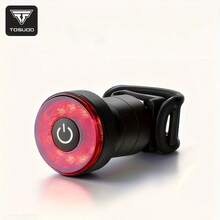 TOSUOD Super Bright Bicycle Tail Light, USB-C Rechargeable Warning Light With Brake Sensing Function, 5 Lighting Modes, IPX5 Waterproof Aluminum Alloy Bicycle Accessory - Multicolor - View 14