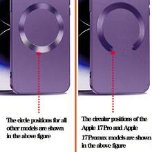 1pc Purple Metallic Soft Protective Case, Compatible With IPhone 17, 17 Air, 17 Pro, 17 Pro Max, Scratch-Resistant, Shock-Absorbing Full Lens Protection Design, Ultra-Thin Profile, Compatible With IPhone 13, 11, 16 Pro Max, 15, 14, 12, 16e - Purple - View 9