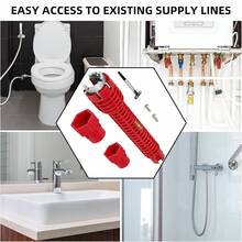 Kit de herramientas de reparación de fregadero y grifo ajustable de 8 en 1, herramienta de instalación de fregadero multifunción antideslizante para baño, inodoro, fregadero de cocina y reparación de plomería - Llave de baño - Ver 7