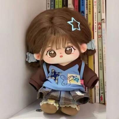 1个可爱棉质毛绒娃娃，20厘米官方软娃娃迅（不含衣服），内置可动骨架，方便造型和拍照，最佳生日礼物，送朋友的礼物