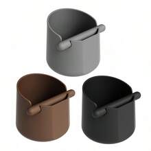 Silicone Coffee Grounds Powder Bucket Home Espresso Machine Handle Knockbox Container Organizer Abs Dregs Slot Waste Dregs Recycling Bin-Non Food Contact - Multicolor - View 4
