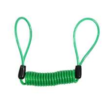 碟形锁安全钢缆 - 塑料涂层弹簧提醒钢丝防盗绳，适用于户外防护 - 多色 - 查看 13