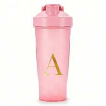 600ml/20oz Shaker Protein Bottle Powder Shake Cup Initials A To Z Pattern Water Bottle Plastic Mixing Cup Body Building Exercise Bottle Cup ON Fitness Cup Large-Capacity Plastic Cup - Letter - View 8