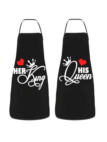 1 pieza, 80*60cm/31.5*23.6in Delantal estilo minimalista con frase impresa, resistente al agua, moda para quehaceres domésticos, cocina y hogar, suministros de cocina, restaurante, herramientas de cocina, delantal de chef