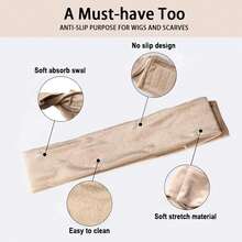 3pcs Velvet Wig Caps, Breathable Non-Slip Adjustable Wig Liner, Suitable For Wig Stand And Model Display - Multicolor - View 3