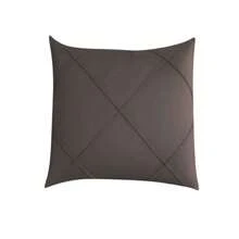 Kit 2 Draped Suede Cushion Covers 45x45cm - Óxido marrón - Ver 2