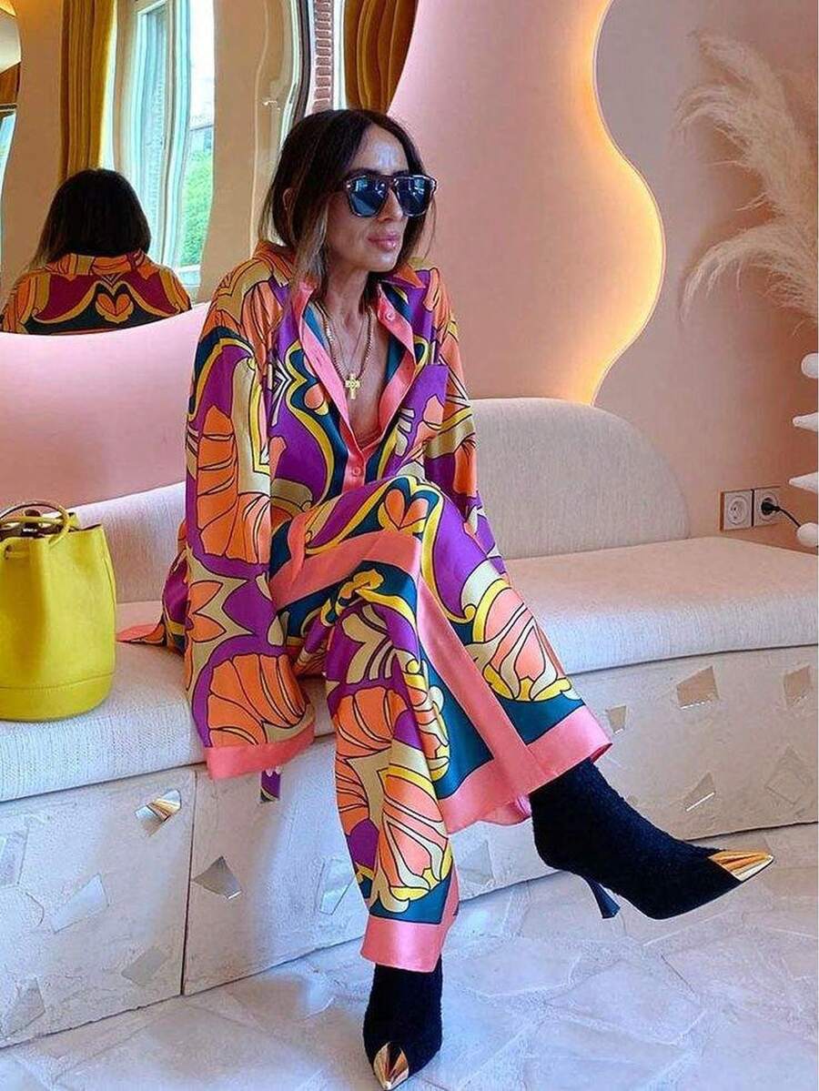 Slim, Relaxed, Basic, Essential, , Office, Polished. Winter. Sleep, Home.  Elegant Summer Wear Fashionable Lounge Set - Purple - View 1