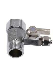 Water Inlet Tee, Two-Way Universal Connection, Integrated Inlet Tee Ball Valve, Integrated Tee Ball Valve Switch, Faucet Joint, Water Purifier Accessories - Multicolor - View 4
