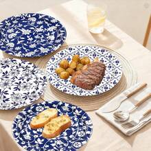 48-Piece Vintage Floral Dessert Plates, 7-Inch Disposable Cake Plates For Parties & Weddings - Vintage - 查看 4