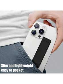 Adjustable Phone Grip Holder 1pc Multi-Function Colorful Phone Grip & Stand, Sliding Finger Loop, Foldable Bracket, Suitable For Various Smartphones, Waterproof - Safety Fixation Device And Desktop Stand Accessory Valentine's Day Gift - Multicolor - View 6