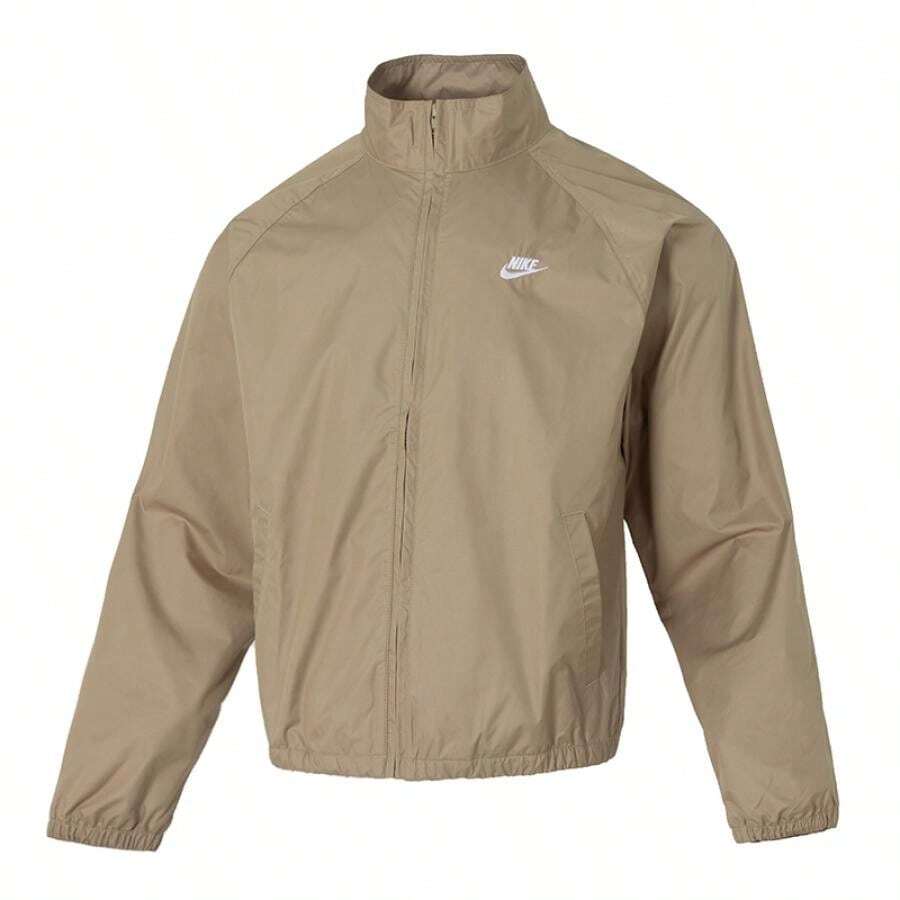 Nike 男士夹克/外套，柔软梭织夹克，AS M NK CLUB ROSCOE FZ JKT，简约休闲舒适夹克，HV1140-297 - 卡其色 - 查看 1