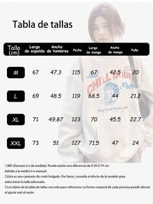 Sudadera casual para mujer urbana con letras estampadas NYC oversize tela sólida con capucha bolsillo delantero manga larga otoño invierno uso diario suéter - Blanco - Ver 6