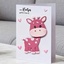 Troqueles creativos con diseño de jirafa, herramienta DIY para scrapbooking, álbum y estarcido, para hacer tarjetas de felicitación, recortar papel para manualidades, plantilla de troqueles para hacer tarjetas de regalo. - plata - Ver 8