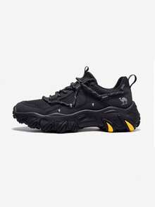 CAMEL CROWN Men's Outdoor Running Shoes, Suitable For Spring And Summer, Non-Slip, Comfortable, Casual, Versatile Jogging Sneakers - Night Black - View 4