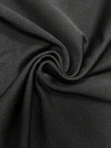 GRDR Men's Fashionable Versatile Solid Color T-Shirt - Minimalist Casual Daily Short Sleeve - Black - View 6