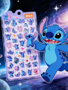 Disney Nhãn dán Stitch dập nổi 3D của , nhãn dán kẹo nhỏ giọt, sách nhãn dán Stitch, hàng hóa hoạt hình và anime, sổ tay, nhãn dán tài khoản, túi xách, đồ trang trí đàn guitar, nhãn dán laser, quà tặng cho bạn bè và gia đình, quà nhét tất Giáng sinh, quà Giáng sinh, đồ trang trí Giáng sinh, nhãn dán hoạt hình chủ đề anime Nhật Bản ngẫu nhiên, giá trị cao - Nhiều màu - Xem 5