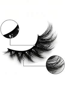 5 Pairs European And American Style Green Fox Eye Thick Curly False Eyelashes, Essential For Beginners - Cat Eye Lashes - View 6