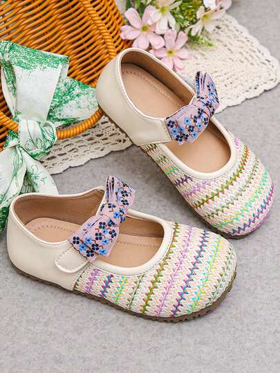 1 Pair Girls' Soft Bottom Princess Shoes, 2026 New Spring/Autumn Children Shoes, Fashionable Shoes For Toddlers