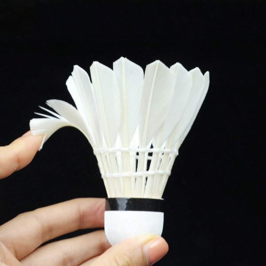 12Pcs Bulk Badminton Shuttlecocks Set, Lightweight Responsive & Sturdy Construction, For Indoor & Outdoor Court Training & Play