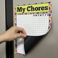 1pc Refrigerator Planner Sticker, Magnetic Memo Board, Erasable Reminder Note, Magnetic Sticky Note - M - View 2