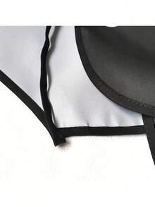 1pc, 80*60cm/31.5*23.6in Minimalist Style Letter Phrase Print Thick Waterproof Apron, Fashionable Household Chores Kitchen Home Outfit, Kitchen Supplies, Restaurant, Kitchen Tools, Chef Apron - Black and White Aprons for Couples - View 6