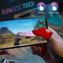 Finger Sleeves 6-Pcs,Ultra-Thin Carbon Fiber,Anti-Sweat & Anti-Slip,Universal For All Phones & Tablets - BlazeFusion - 查看 6