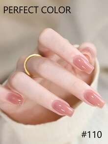 12毫升裸色蜜桃色橡胶底凝胶指甲油，自然裸色法式美甲延长胶，可卸型，适合美甲沙龙和DIY，推荐完美色号 - 彩色 - 查看 4