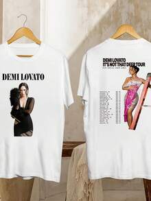 Demi Lovato Shirt Demi Lovato It's Not That Deep Tour Shirt Graphic Demi Lovato Tour Shirt Demi Lovato Fan Gift Demi Lovato Merch - 白色 - 查看 1