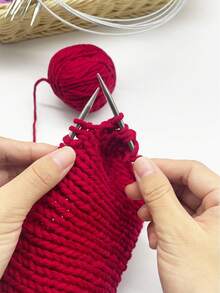 3支/9支装不锈钢环形针（80厘米长） - 毛衣编织针，适合初学者和经验丰富的钩针编织者 - 全不銹鋼環形毛衣針 - 查看 2