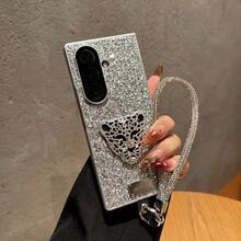 Sequins,Diamond Foldable Phone Case, Fashionable Phone Case, Apple Phone Case, Suitable For Women, Lightweight, Slim, Convenient, Protective Cover, With Lanyard, Elegant, Stylish - Multicolor - View 47