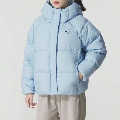 Puma Women's Hooded Down Down Jacket, Cotton & Down, Travel, Outdoor, Casual, Commute, Style 691045-47