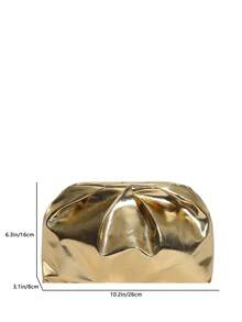 Elegant And Exquisite Light Luxury High-End Handbag 2026 New Model Retro Versatile Style Handbag For Women - Gold - View 3