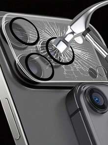 Bộ 3 miếng kính cường lực độ nét cao bảo vệ ống kính camera, chụp ảnh rõ nét, chất liệu cứng cáp, chống va đập và rơi rớt, tương thích với iPhone 17 Air/17 PRO/17 PRO MAX/17/11/12/13/14/15/16 Promax Pro Plus - Trong sáng - Xem 4