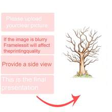 1pc Framed Canvas Wall Art - Fingerprint Tree Design, Heart-Shaped Trunk, Perfect Gift, Ready To Hang, Suitable For Living Room, Bedroom, Office Or Kitchen Decor, Fingerprint Art - Multicolor - View 19