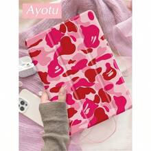 1 Pc Red And Pink Color Blocks Tablet Case & Kindle E-Book Case Compatible With  10th Generation,  10.2/Mini6/Mini7/9.7 Inches, Compatible With Samsung Galaxy Tab A9 Plus, Kindle (11th Generation-2024 Release)(6 Inch), Kindle Paperwhite 12th Gen 2024, Great Holiday Gift, Stylish And Simple Pattern. - Nhiều màu - Xem 1