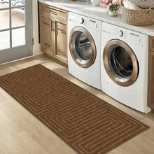 1pc Modern Minimalist INS Style - Design-Driven Abstract Line Geometric Pattern - Runner Rug, Bathroom, Kitchen, Entrance, Hallway, Bedside, Living Room, Bedroom Etc) + All-Season Soft Washable Rug, Home Decor - Multicolor - View 8