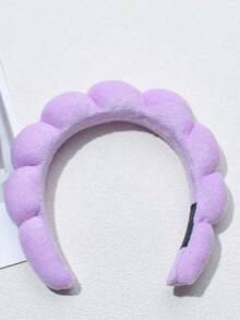 1pc French Cloud Headband, Women's High Crown Wide-Brim Facial Wash Styling Headband. Suitable As A Christmas, Valentine's Day And New Year Gift - Multicolor - View 2