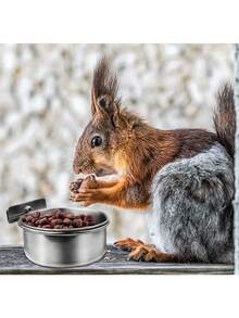 Stainless Steel Bird Feeder Bowl With Clip, Suitable For Parrots, Cockatoos And Other Small Pets - Multicolor - View 6