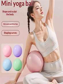 Yoga Pilates Ball - Thick Anti-Burst Fitness Ball For Balance Training, Glute Activation And Full Body Massage - Multicolor - View 2