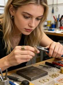 1/5/10/20/50/100个开口圈钳工具，用于闭合开口圈，珠宝制作开口圈开启器，DIY珠宝制作用品 - 銀色 - 查看 4