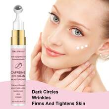 咖啡因保湿眼霜 - 滋养补水，紧致平滑，补充眼周肌肤水分，缓解干燥，改善松弛，增强肌肤弹性，淡化细纹，配备贴合眼部轮廓的金属按摩头 - Caffeine - 查看 4