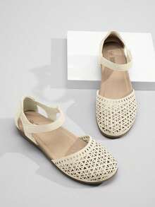 Rihero Women Orthopedic Closed Toe Sandals Arch Support Comfort Flat Casual Walking - 奶油谷 - 查看 6